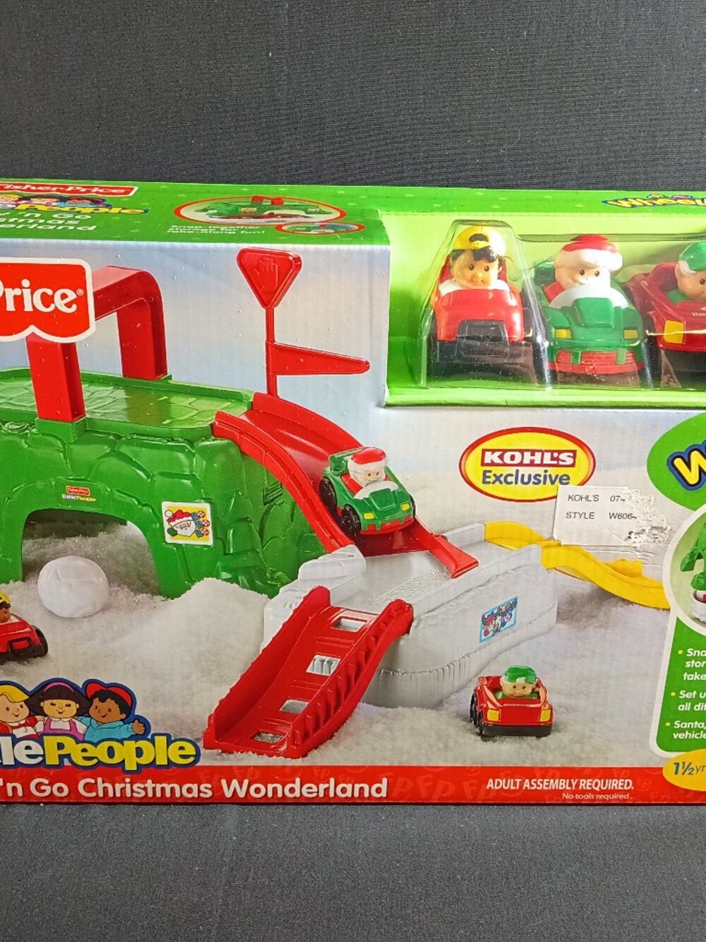 RARE Fisher Price Little People Wheelies Christmas Wonderland W6064 NEW SEALED